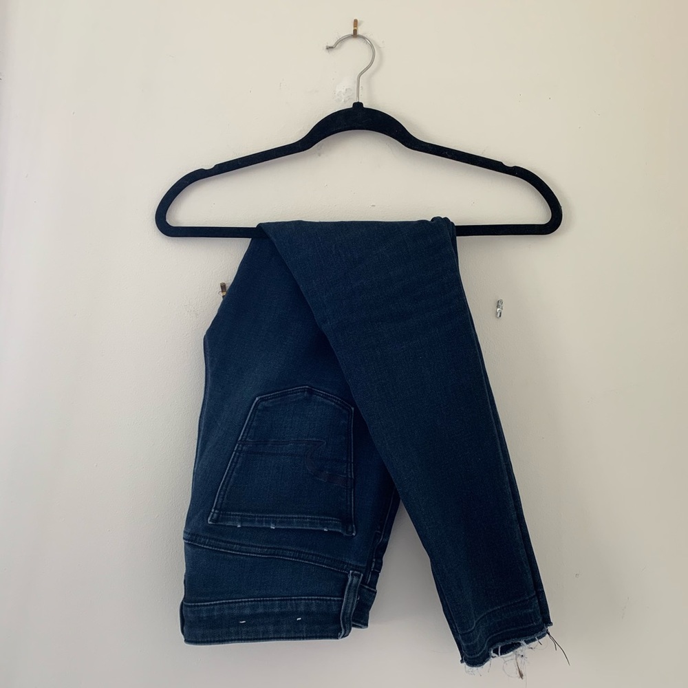 AE High Rise Distressed Skinny Jeans